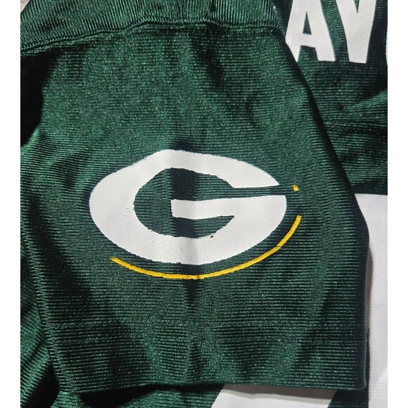 Nfl Green Bay Packers Brett Favre Youth #4 Jersey size Small 8 Green Gold - Picture 6 of 6